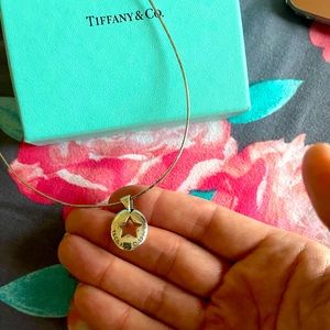 Rare Tiffany Co Open Star 925 snake necklace